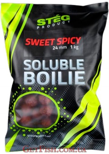 Бойлы Steg Soluble Boilie Sweet Spicy Сладкие Специи 24 mm 1kg