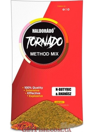 Прикормка Haldorádó TORNADO Method MIX - Кислота Ананас 500гр