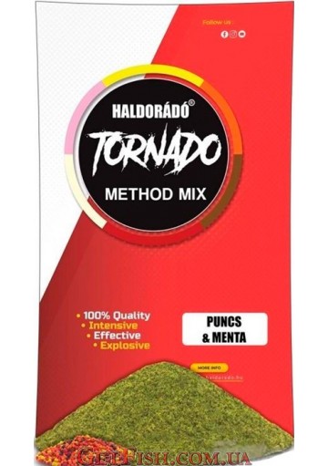 Прикормка Haldorádó TORNADO Method MIX - Пунш Мята 500гр