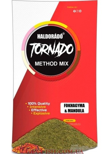 Прикормка Haldorádó TORNADO Method MIX - Миндаль Чеснок 500гр