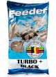 Прикормка VDE Feeder Turbo+ Black (Фидер Турбо + Черный) 1кг