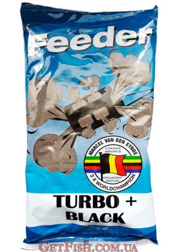 Прикормка VDE Feeder Turbo+ Black (Фидер Турбо + Черный) 1кг