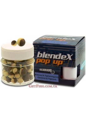 Бойлы плавающие Haldorádó BlendeX Pop Up - Kókusz + Tigrismogyoró 8-10 mm (Кокос-тигровый орех)