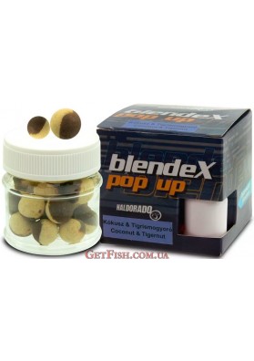 Бойлы плавающие Haldorádó BlendeX Pop Up - Kókusz + Tigrismogyoró 12-14 mm (Кокос-тигровый орех)