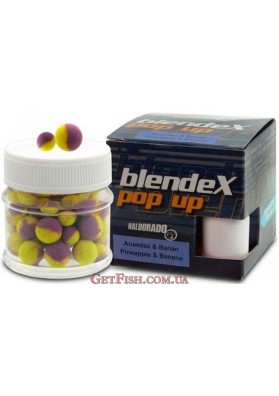 Бойлы плавающие Haldorádó BlendeX Pop Up - Ananász + Banán 8-10 mm (Ананас+банан)