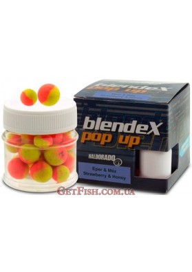 Бойлы плавающие Haldorádó BlendeX Pop Up - Eper + Méz 12-14 mm (Клубника + мед)