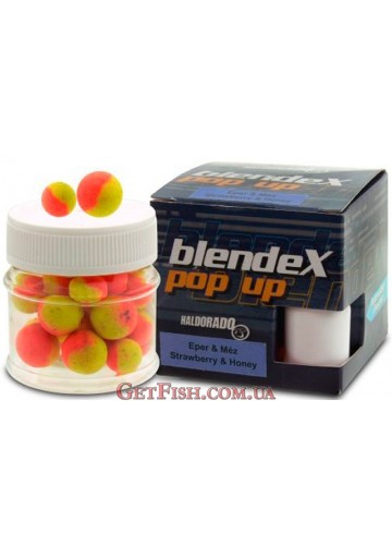 Бойли плаваючі Haldorádó BlendeX Pop Up - Eper + Méz 12-14 mm (Полуниця + мед)