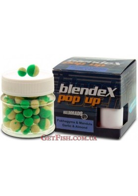 Бойлы плавающие Haldorádó BlendeX Pop Up - Fokhagyma + Mandula 8-10 mm (Миндаль-чеснок)