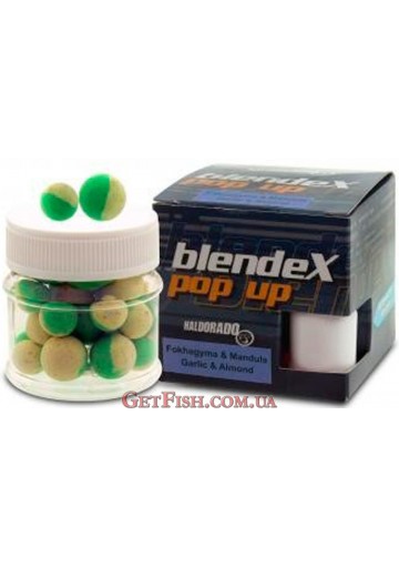 Бойлы плавающие Haldorádó BlendeX Pop Up - Fokhagyma + Mandula 12-14 mm (Миндаль-чеснок)