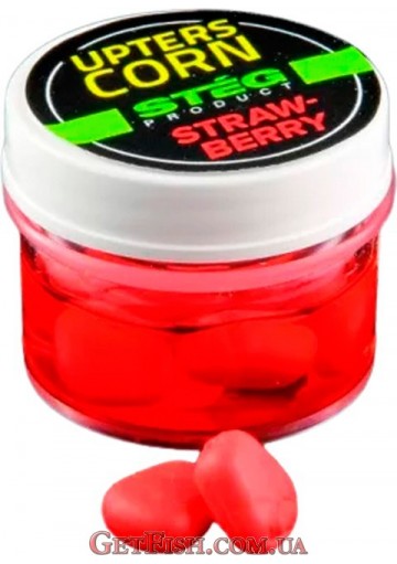 Силіконова Кукурудза Steg Upters Corn Strawberry (Полуниця) 10шт