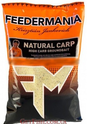 Прикормка Feedermania HIGH CARB NATURAL CARP 800 GR