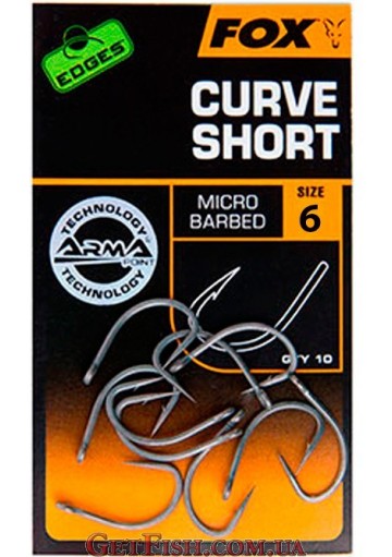 Крючки FOX EDGES Curve Short №6 10шт.