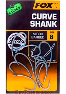 Гачки FOX EDGES Curve Shank №8 10шт.