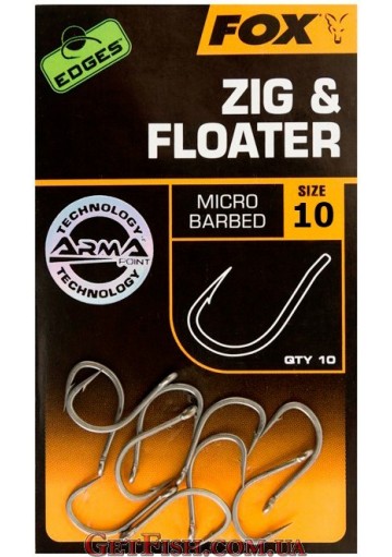 Гачки FOX Edges Zig & Floater №10 10шт.