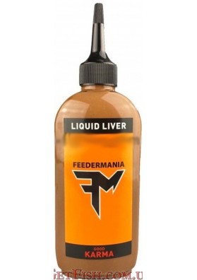 Аттрактант Feedermania Liquid Liver, Good Karma (тихоокеанская ракушка, ракообразные) 200 мл.