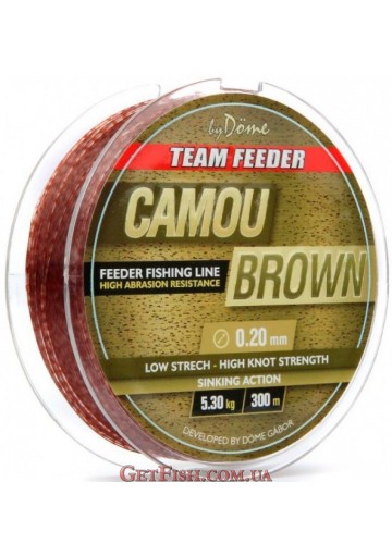 Волосінь Haldorado Team Feeder Camou Brown Line 300m 0,20mm