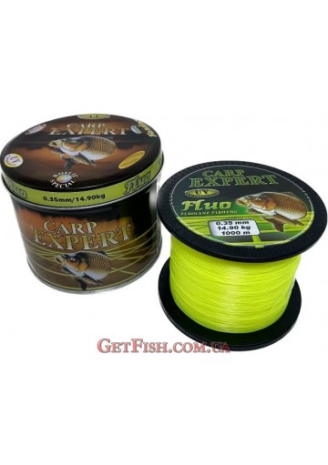 Леска Carp Expert UV Fluo Yellow 1000м 0.35мм 14.9кг