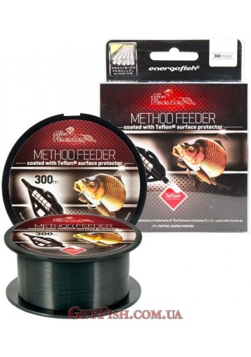 Волосінь Carp Expert Method Feeder Black Teflon 300м 0.25мм 8.35кг