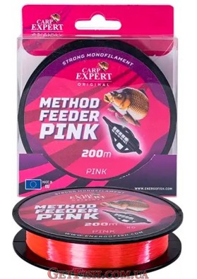 Волосінь Carp Expert Method Feeder Pink 200м 0.3мм 12.75кг