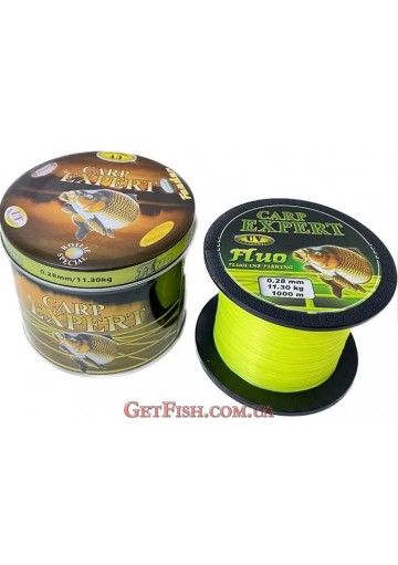 Волосінь Carp Expert UV Fluo Yellow 1000м 0.28мм 11.3кг