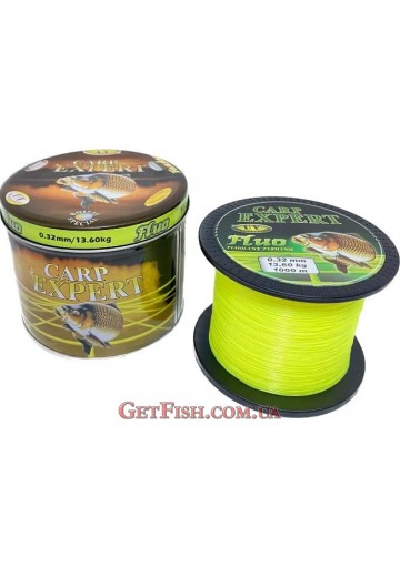 Леска Carp Expert UV Fluo Yellow 1000м 0.32мм 13.6кг