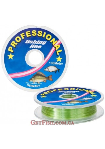 Волосінь Professional Light Green 100м 0.12мм 1.3кг