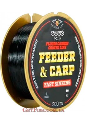 Леска Cralusso Feeder&Carp Fast Sinking FC Black 300м 0.3мм 7.2кг (2096)