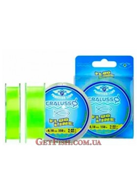 Леска Cralusso Fluo Yellow 150м 0.18мм 4.5кг (2065)