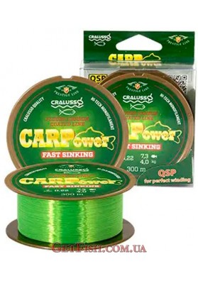 Леска Cralusso CARPOWER Fast Sinking Green 300м 0.25мм 5.1кг (2064)