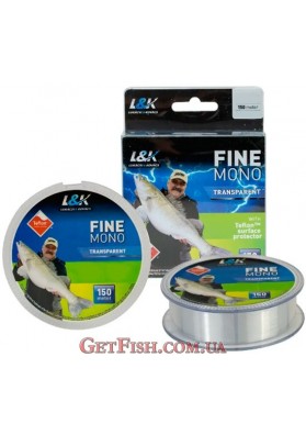 Волосінь L&K Fine Mono Clear 150м 0.3мм 9.1кг