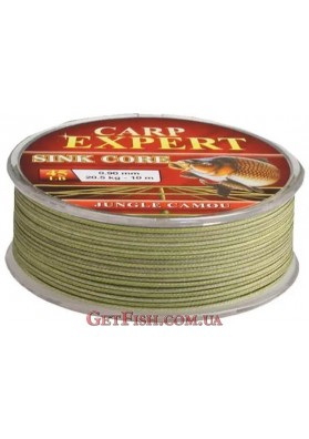 Лідкор Carp Expert Sink Core Joungle Camou 10м 0.9мм 45LBS 20.5кг + голка