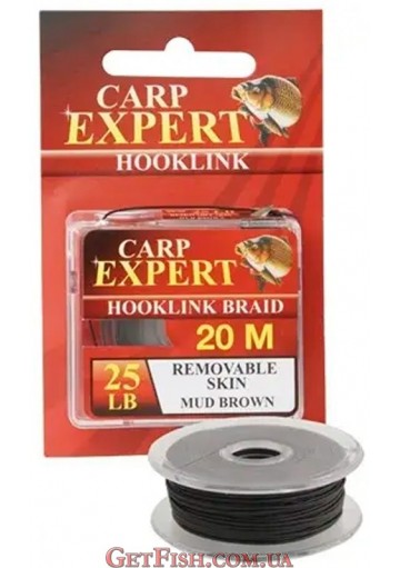 Повідковий матеріал 20м 25LBS 11.3кг CXP Removable Skin Mud Brown
