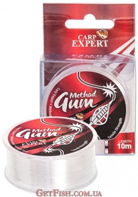 Амортизатор для фідера Carp Expert Method Gum Clear 10м 0.65мм 9.3кг