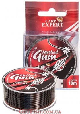 Амортизатор для фідера Carp Expert Method Gum Brown 10м 1мм 17.5кг