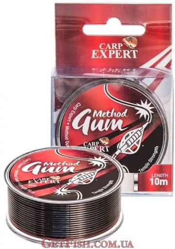 Амортизатор для фідера Carp Expert Method Gum Brown 10м 0.8мм 14кг
