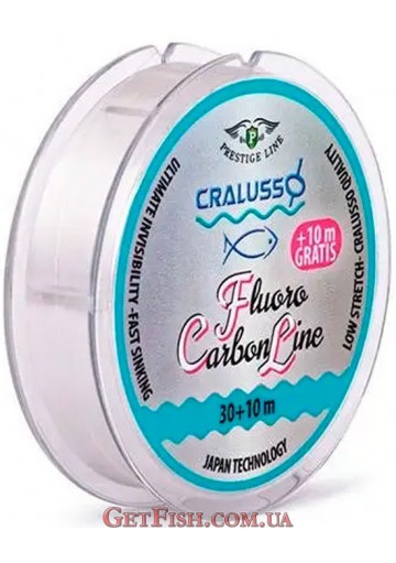 Флюорокарбон Cralusso Prestige Fluorocarbon Line 30+10м 0.14мм 1.92кг (2090)