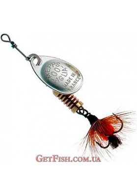 Блесна Mepps Aglia Mouche 0 Silver Red Fly