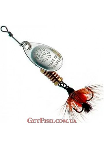 Блешня Mepps Aglia Mouche 0 Silver Red Fly