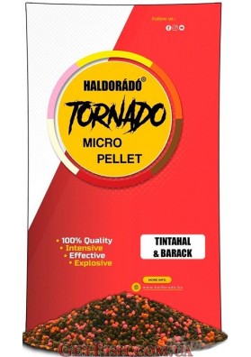 Микро пеллет Haldorado TORNADO TINTAHAL & BARACK (Кальмар Персик) 400 g