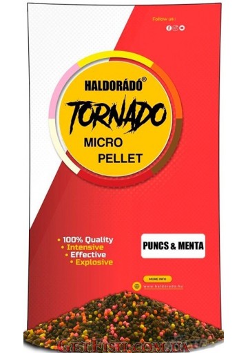 Мікро пеллет Haldorado TORNADO Puncs & Menta (Пунш М'ята) 400 g