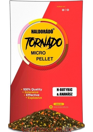 Мікро пеллет Haldorado TORNADO N-Butyric & Ananász (Кислота Ананас )400 g