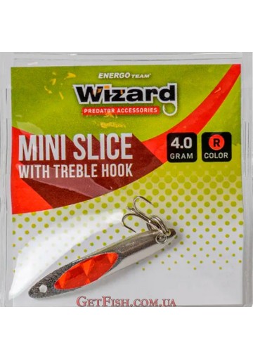 Блесна Wizard mini колибалка (Kastmaster) 4г Silver-red