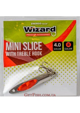 Блесна Wizard mini колебалка (Kastmaster) 4g Silver-green