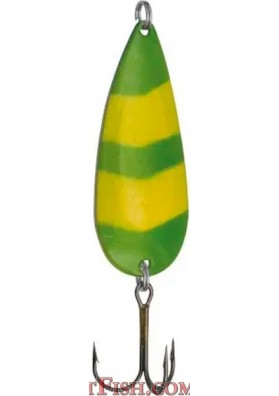 Блесна Wizard колебалка Pike 5 - 30g серебро желто-зеленое