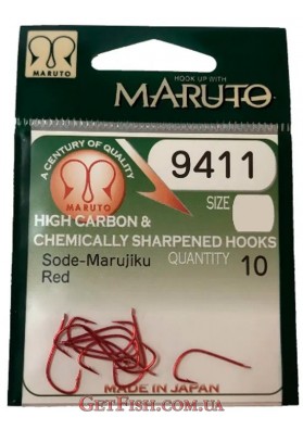 Крючок Maruto 9411 6 Red 10шт