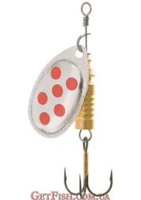 Блешня Wizard вертушка Classic 1 -3г Silver Red Spot