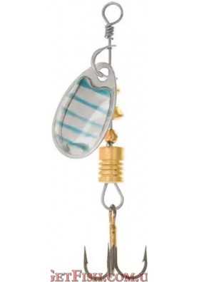 Блесна Wizard вертушка Perch 2 -3g Silver Blue Stripe