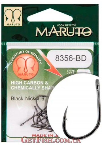 Гачок Maruto 8356-BD CARP HC Black Nickel №12