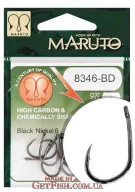 Крючок MARUTO 8346-BD №4 Black Nicke 10шт