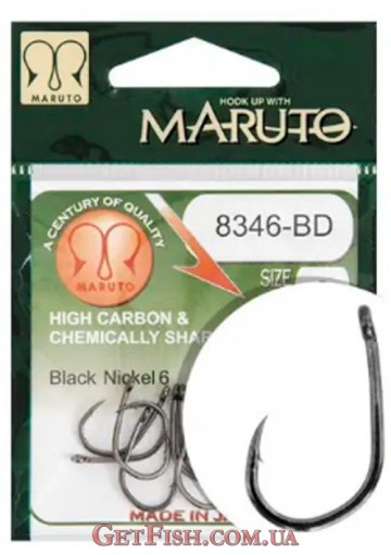 Крючок MARUTO 8346-BD №4 Black Nicke 10шт